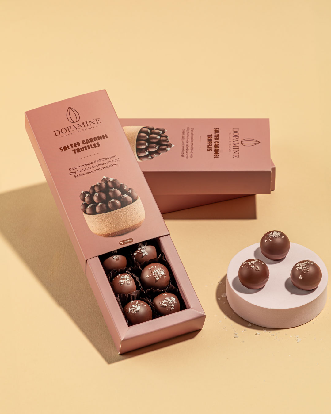 Salted caramel Truffles ( box-10 pcs)