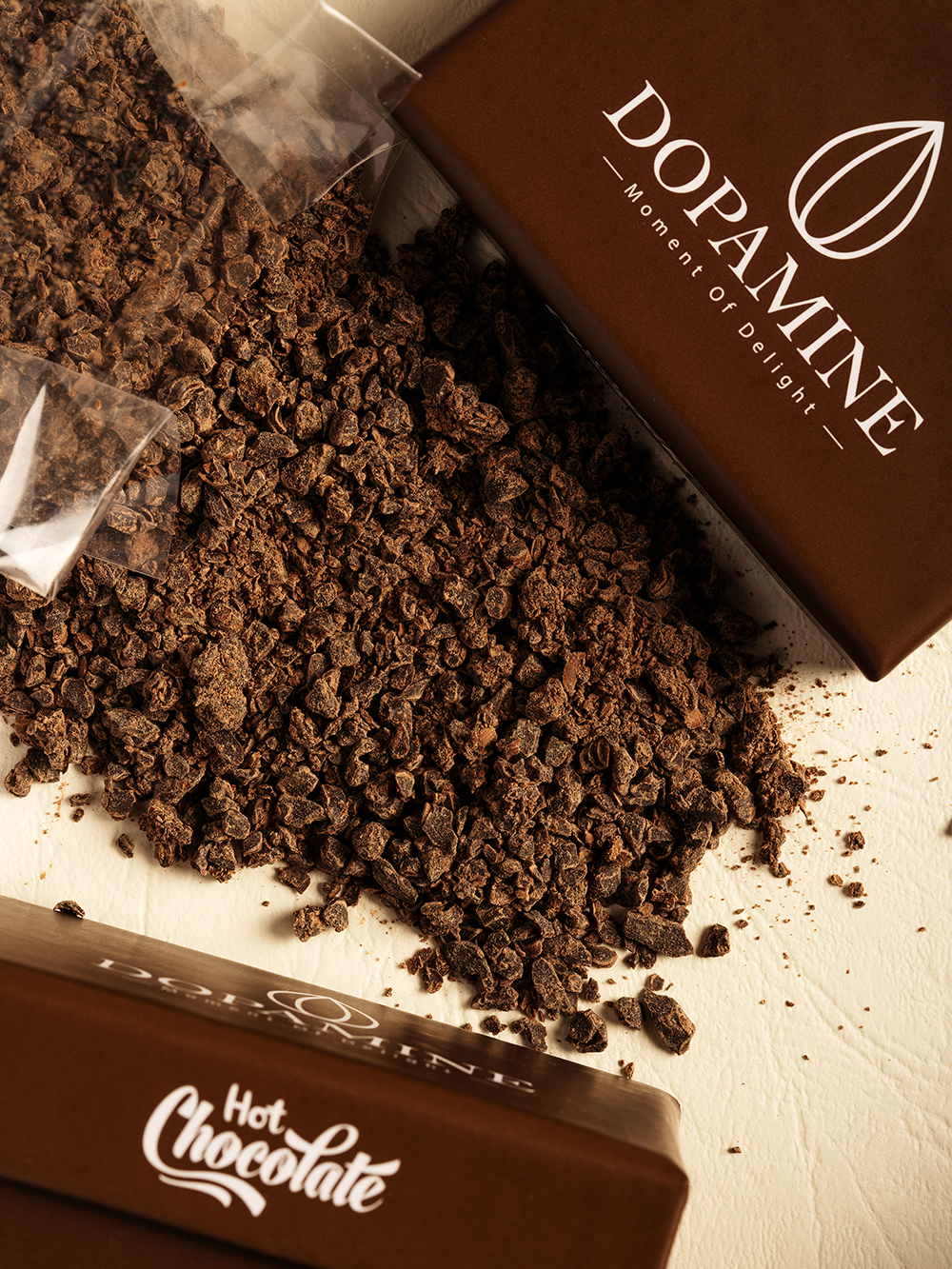 Ground Dark Chocolate  (68% Cacao Pure Single Origin Ghana)