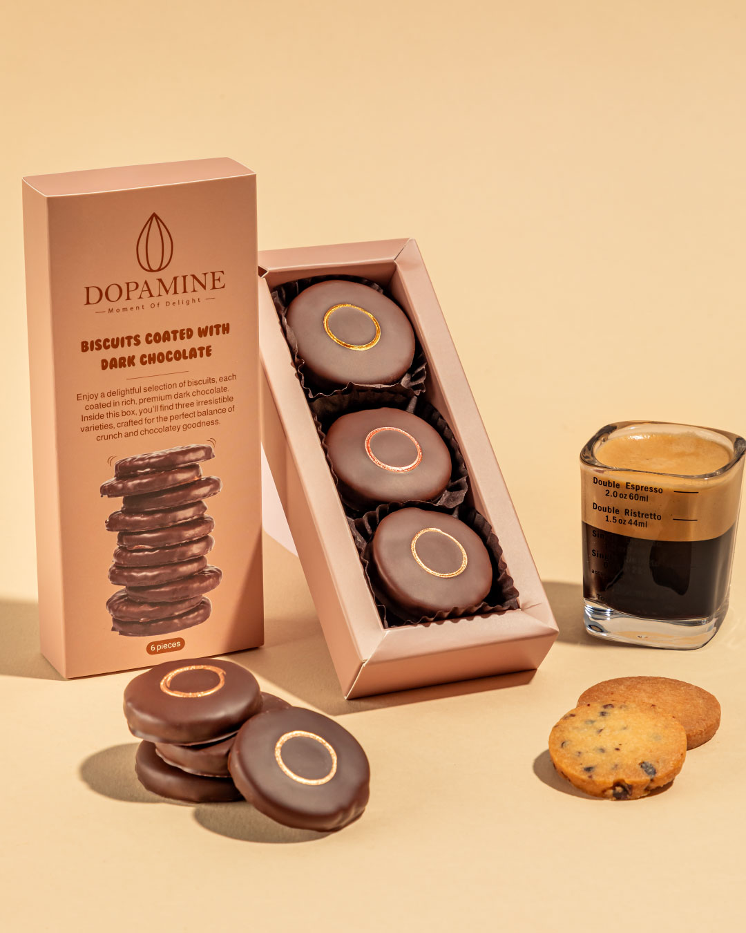 Biscuits Coated With Dark Chocolate