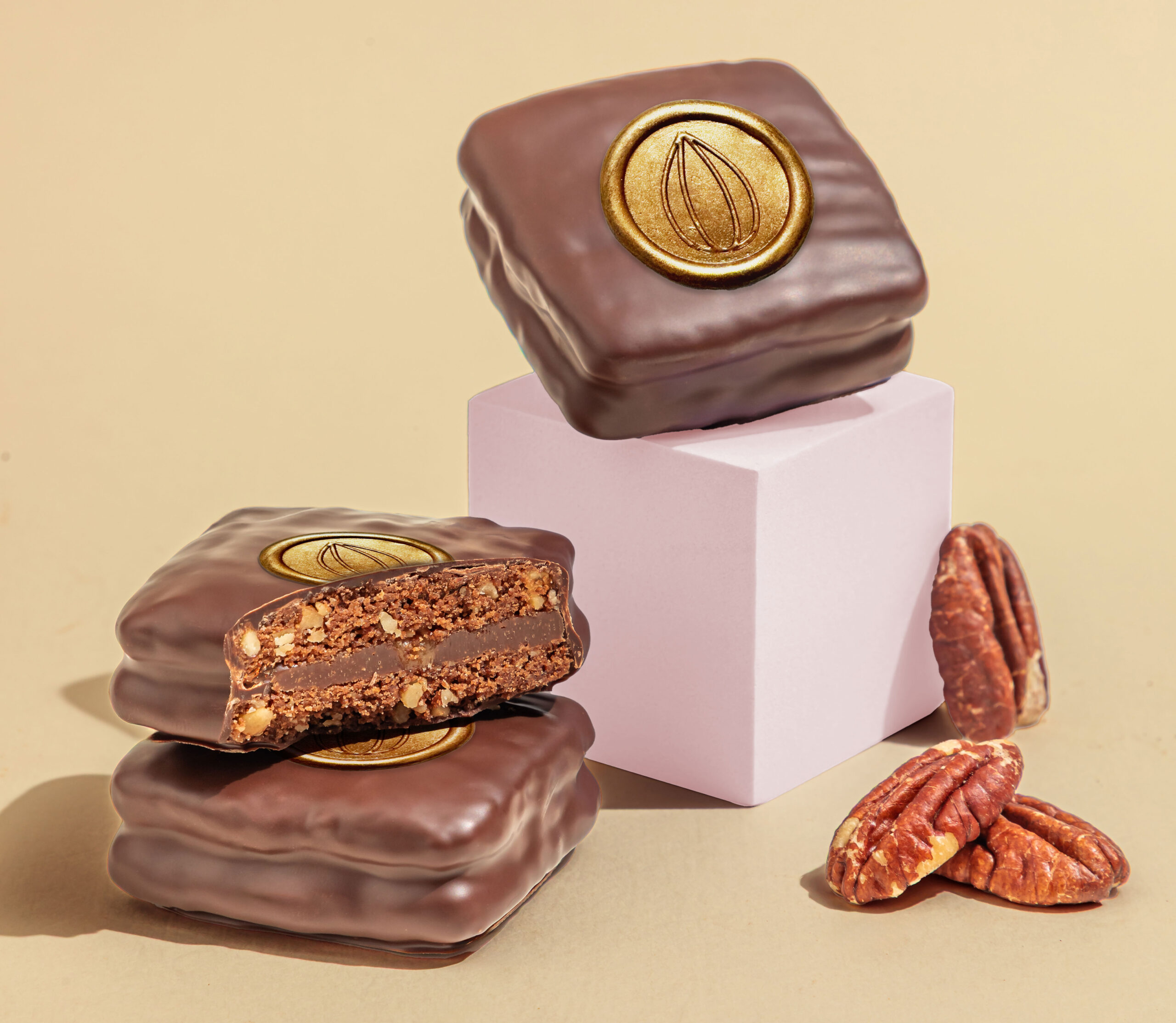 Crisp Chocolate Pecan Biscuits